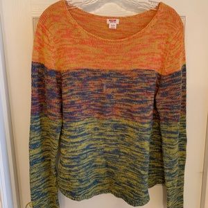Mossimo multicolor ombré knit sweater